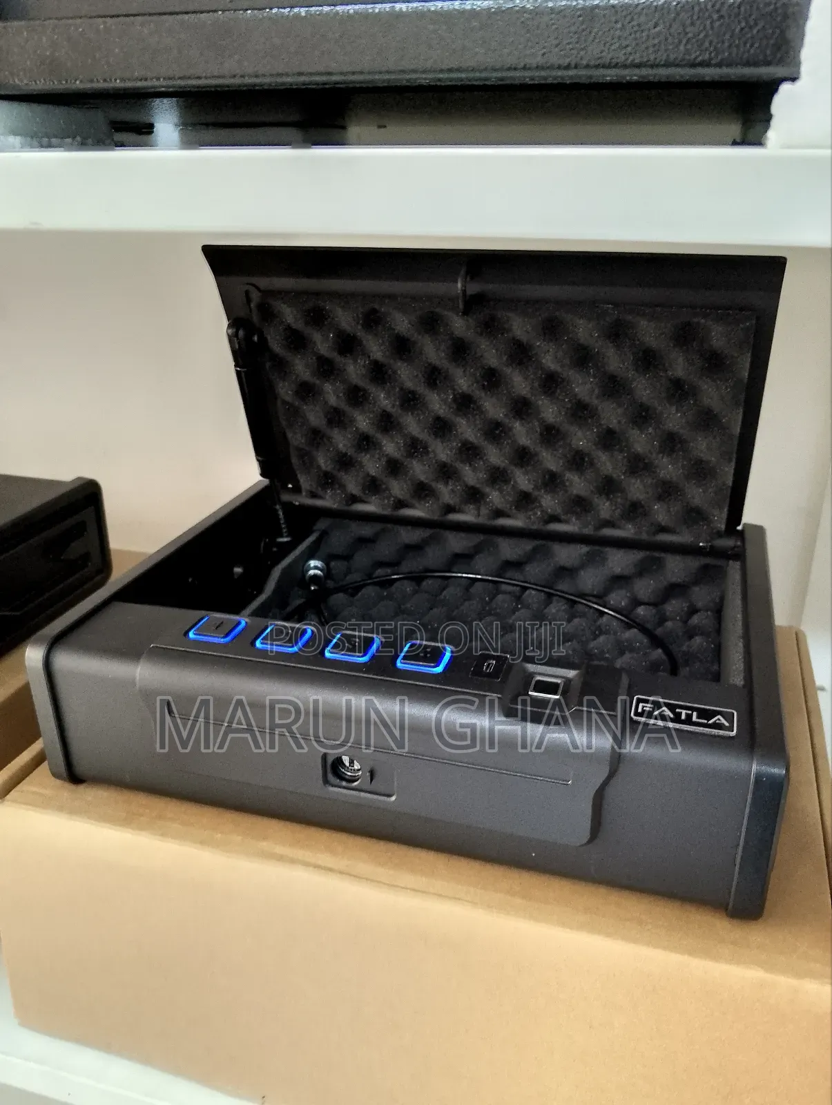 Gun Safe Locker Box With Finger Lock & Security Wire - 8 Kg