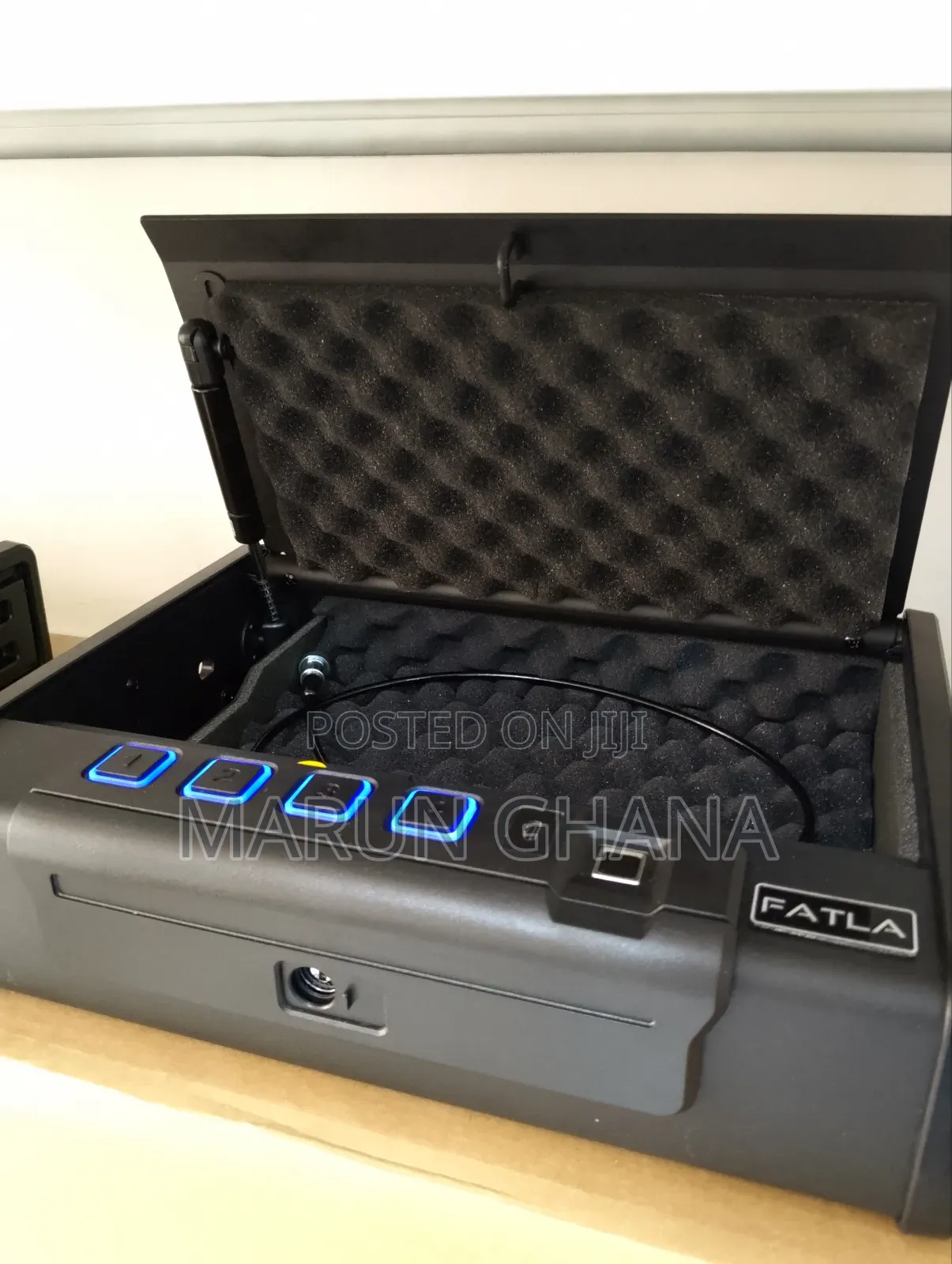 Gun Safe Locker Box With Finger Lock & Security Wire - 8 Kg