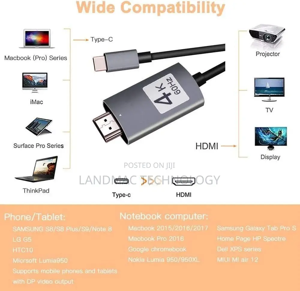 Ot-Uc503 Usb Type C to Hdmi Cable