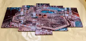 Islamic Wall Arts Canvas 3d Panels Frames Hd Ka'bah