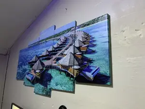 Beach House Ultimate Paradise 5 Panels Wall Art Canvas Frame