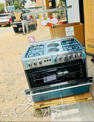 Ferre 4 Gas 2 Elec, Elec Oven + Grill, Stainless Steel