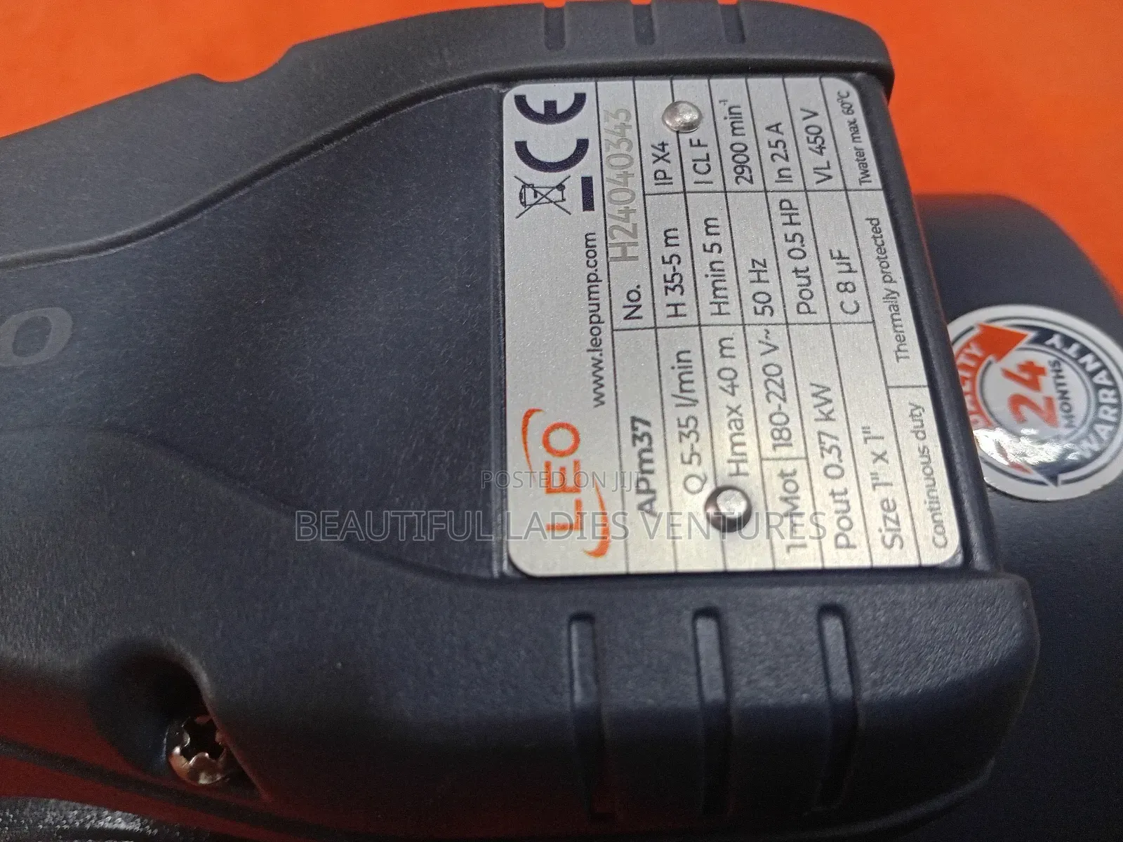 Leo Iron Cast Water Pump 0.5hp Super Strong and Long Lasting