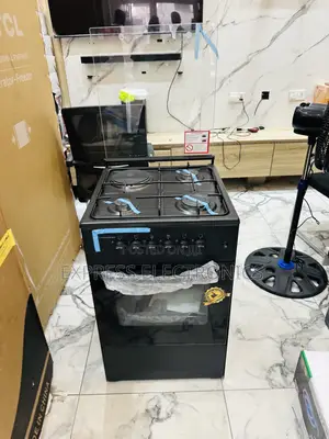 Durable Materials Black Gas Cooker Oven 4burner 50/50
