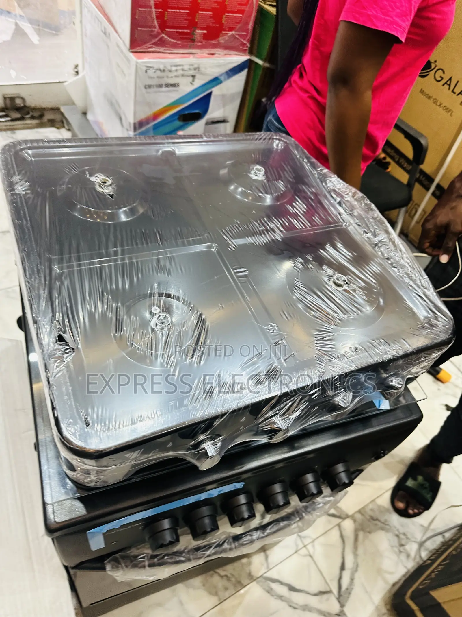 Table Top Yucel Black Gas Cooker 4burner 50/50