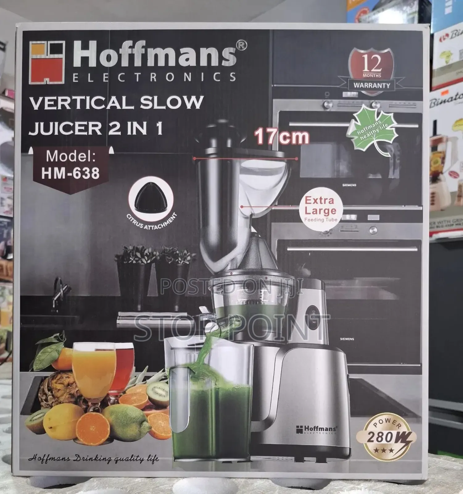 Durable 2-in-1 Slow Juicer