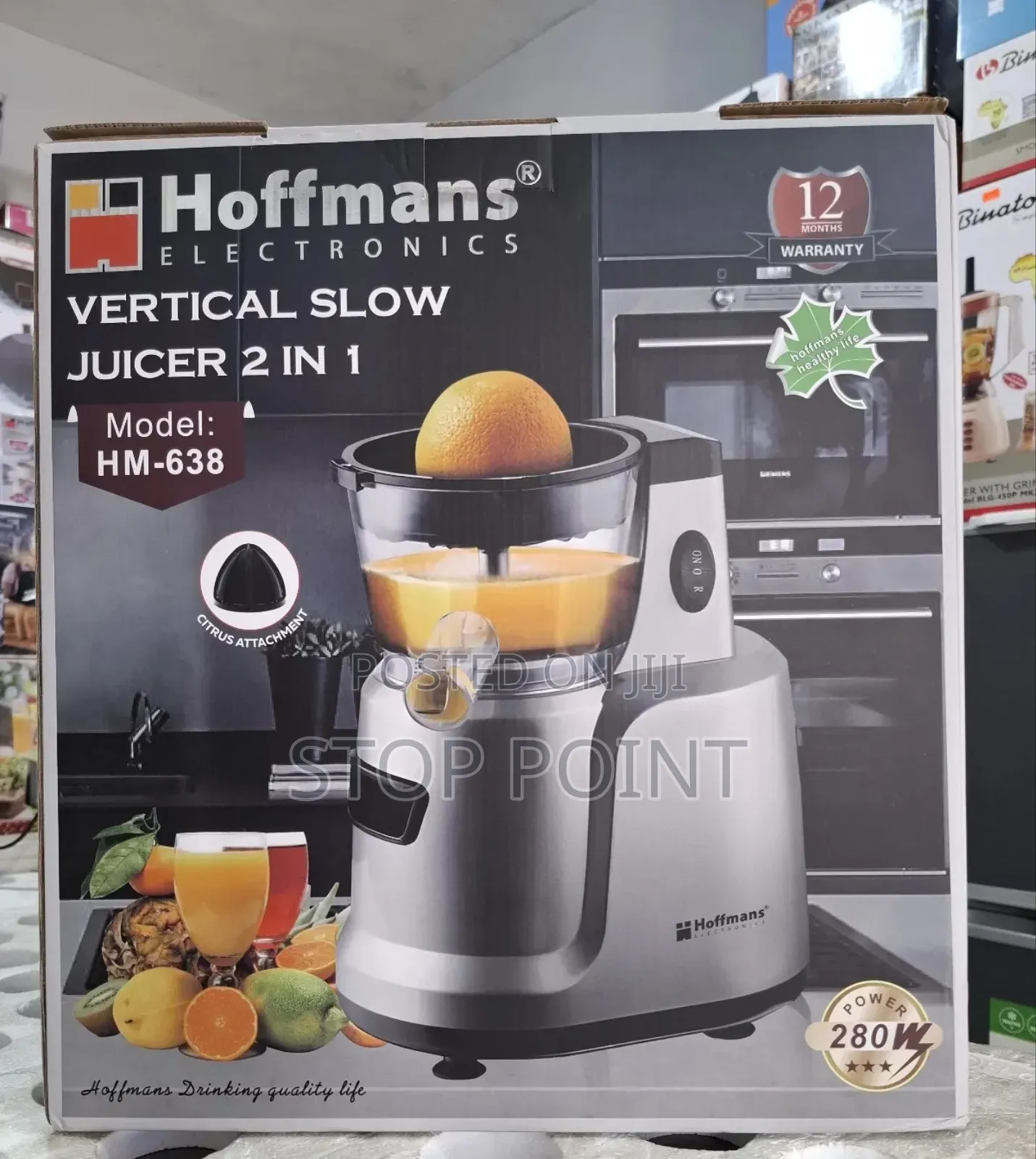 Durable 2-in-1 Slow Juicer