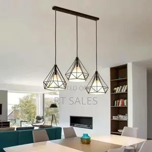 Long and Round Base Pendant Light.