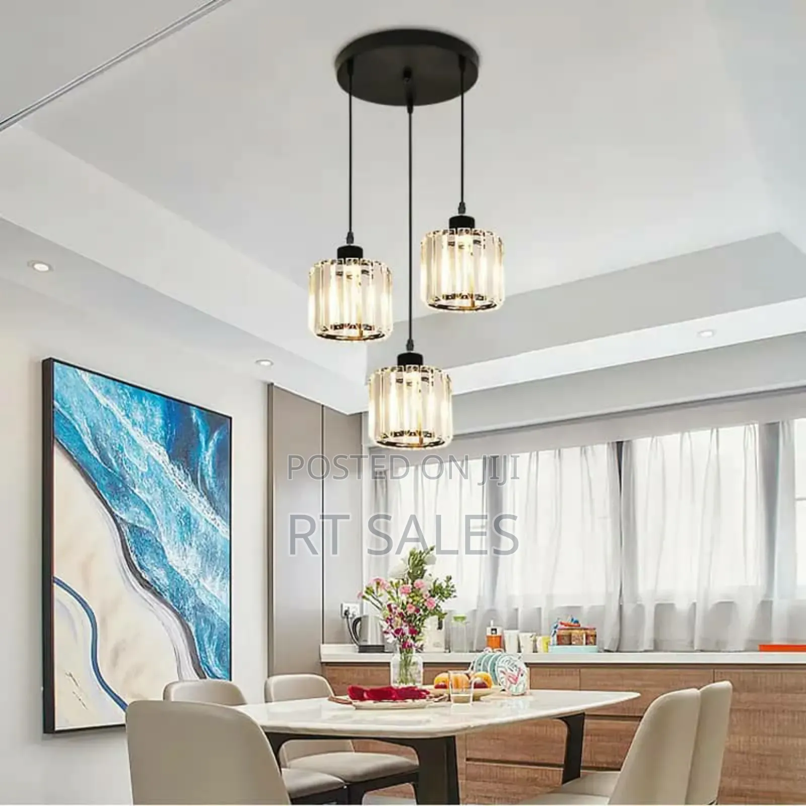 Crystal 3 in 1 Ceiling Pendant Light.