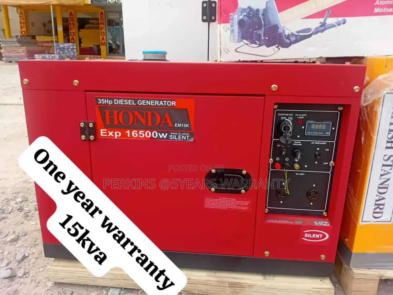 Factory Made 15kva Honda Diesel Silent Generator 16.5kw