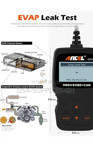 Ancel Ad310 Universal Obd2 Car Diagnostic Scanner - From Usa