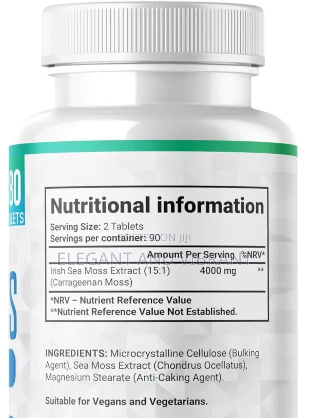 Sea Moss Extract 4000mg Per Serving | 180 Tab 90 Day Supply