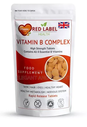 Vitamin B Complex 120 High Strength B1 B2 B3 B5 B6 B7 B9 B12