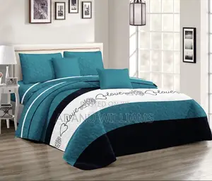 Luxury Quality Bedspread With 2 Pillow Cases (Quilt)