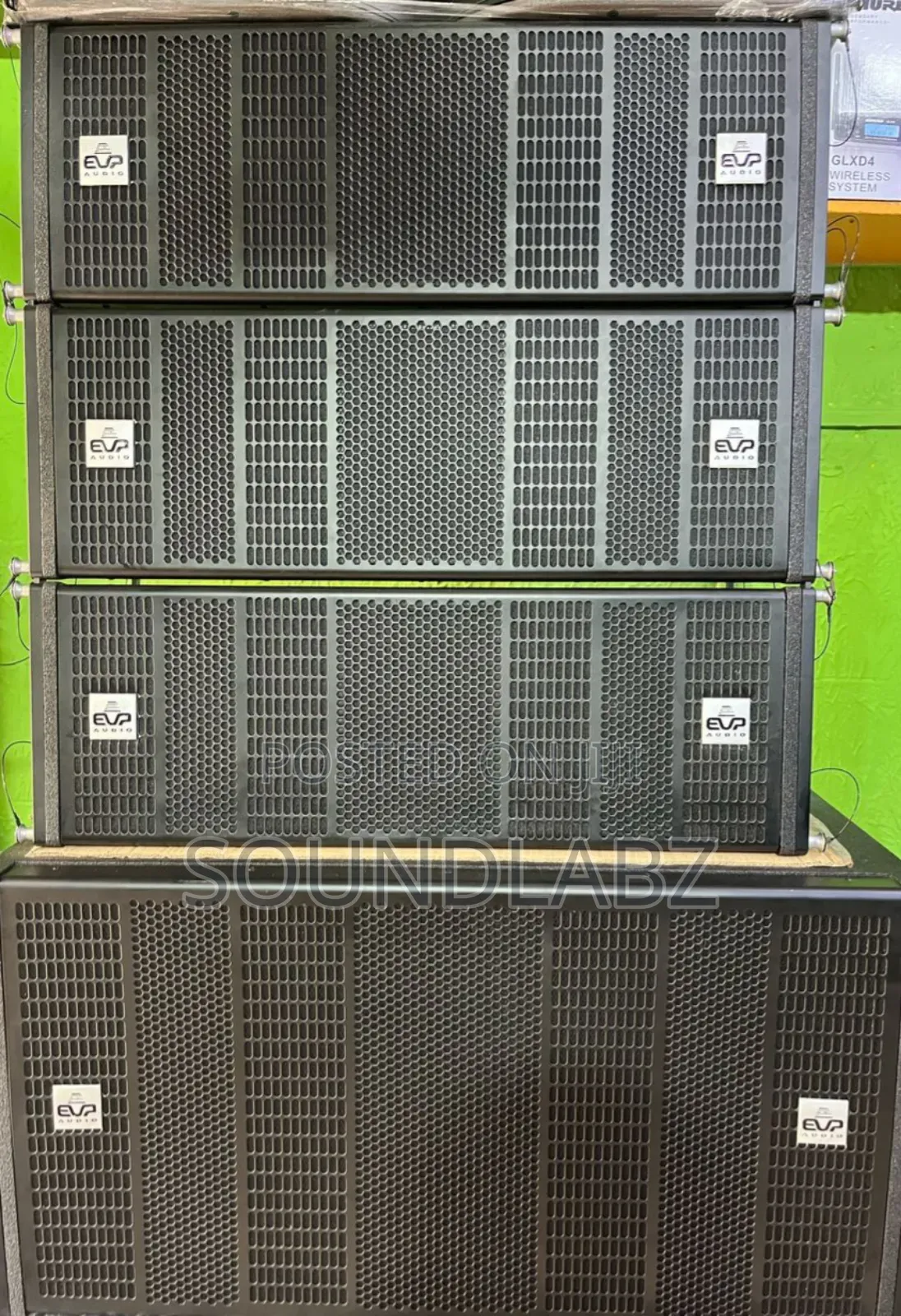 Evp Line Array Speakers (4pairs of Mid With a 1pair Bass)