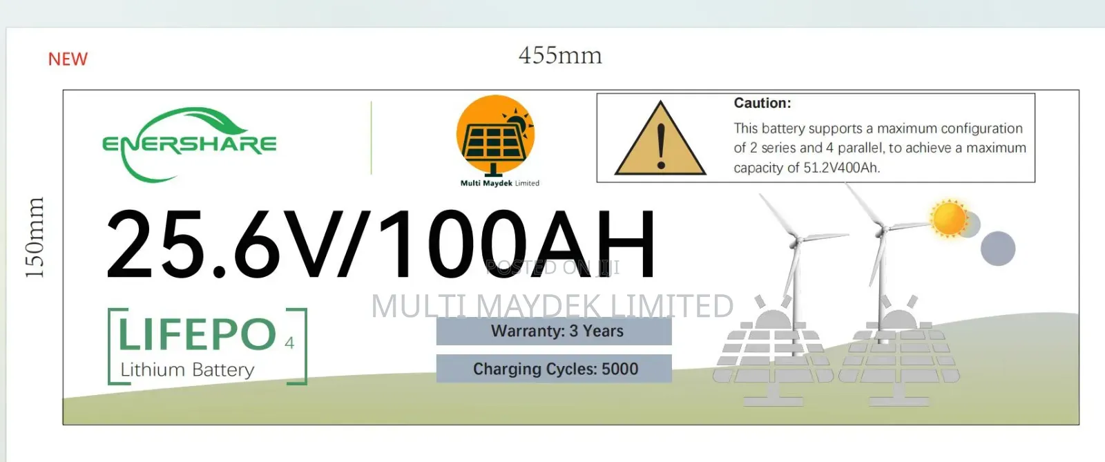 Lithium Ion Solar Battery