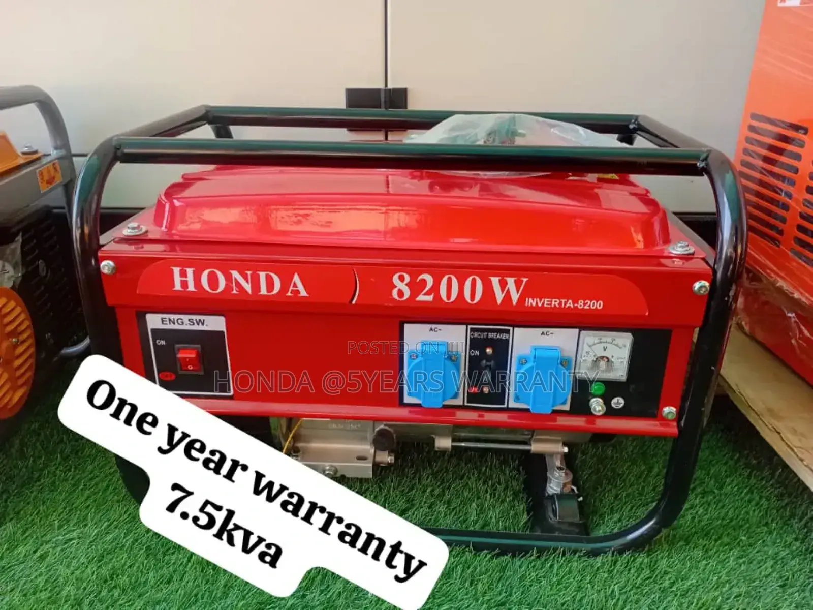 Sophisticated 7.5kva 8200watts Honda Petrol Generator 7.5kva