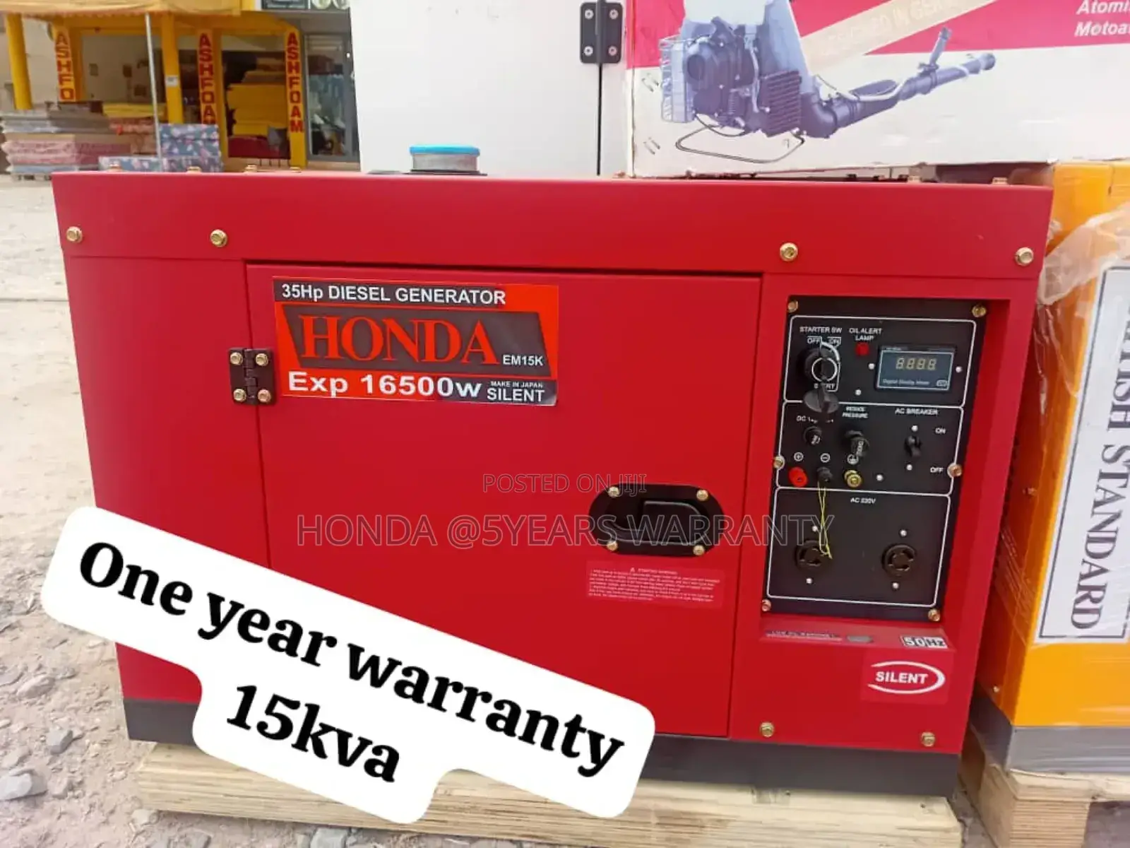 Sophisticated 15kva 16500watts Honda Diesel Generator 10kva