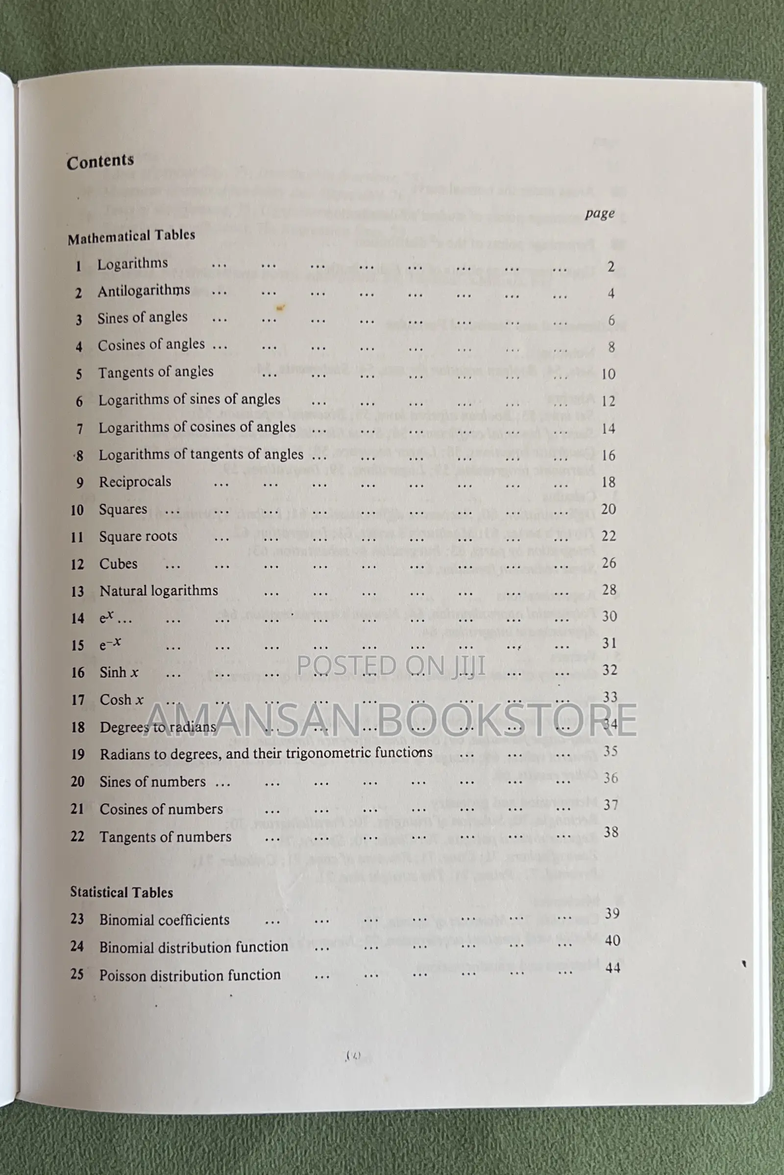 Mathematical Statistical Tables Formulae Ofosu Et Al