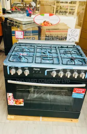 Stainless Steel Auto Ignition Ferre 5 Burning Gas Cooker