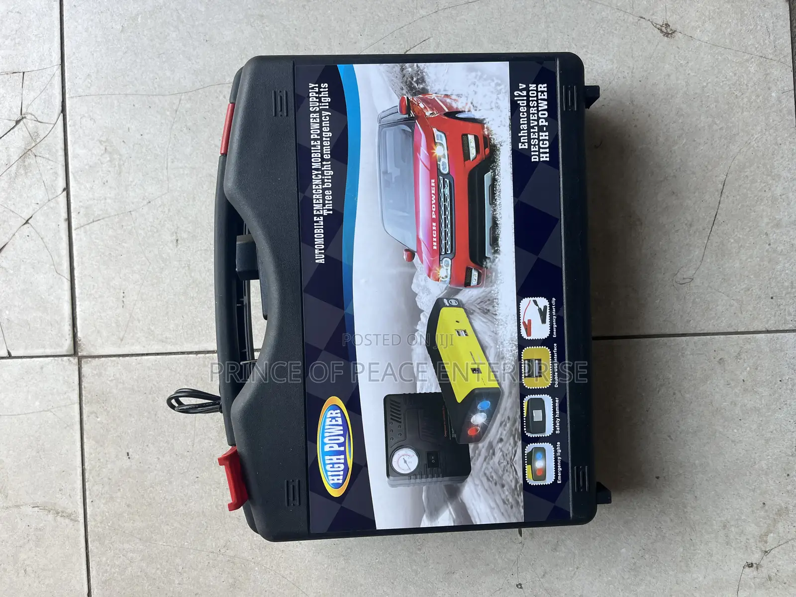Original Car Battery Jump Starter With Tire Pumping Machine