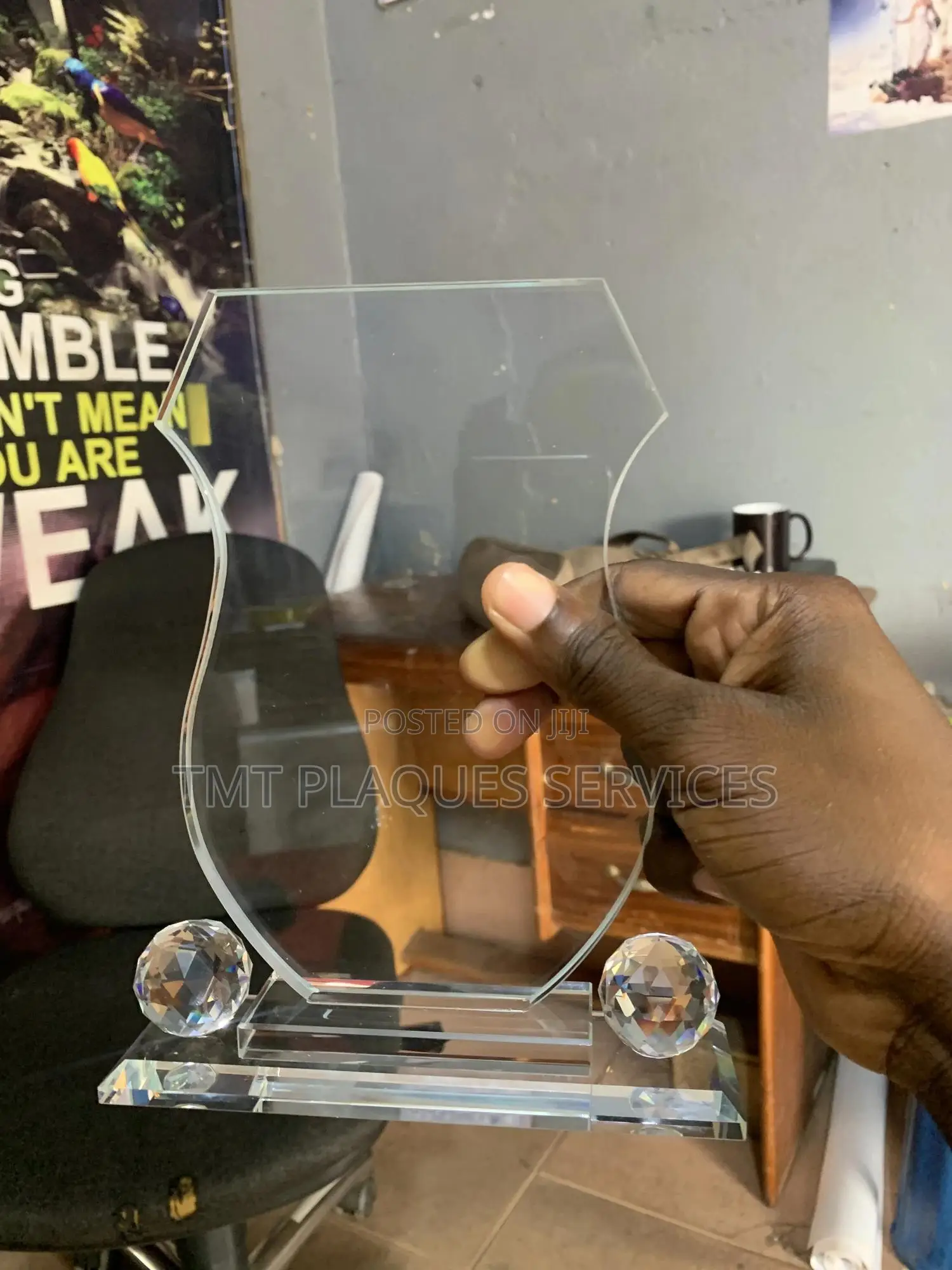 Rounded Shape Crystal Award Plaque