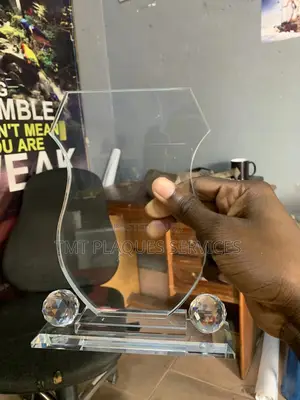 Rounded Shape Crystal Award Plaque