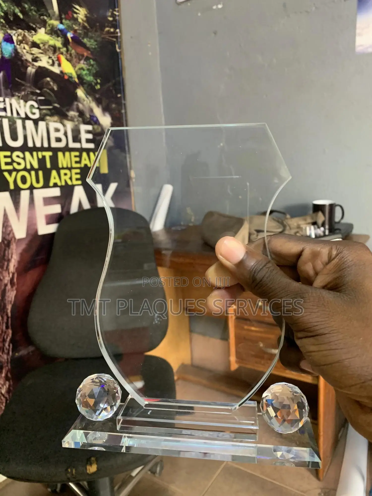 Rounded Shape Crystal Award Plaque