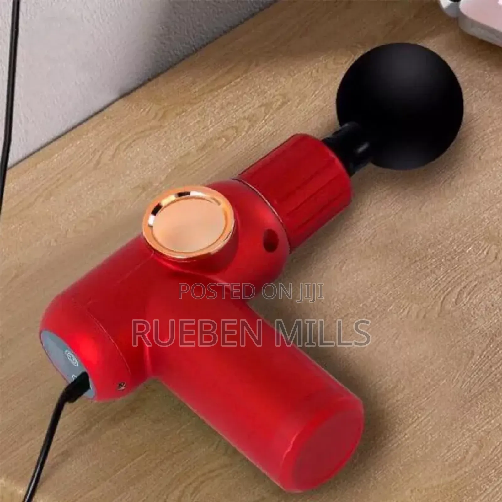 Red Handheld Electric Body Massage Gun