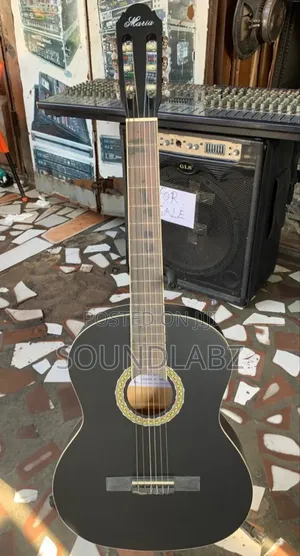 Black Maria Brand Classical Guitar With Six Nylon Strings