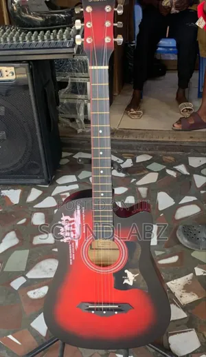 Marias Red Black 38-Inch Beginner Acoustic Guitar