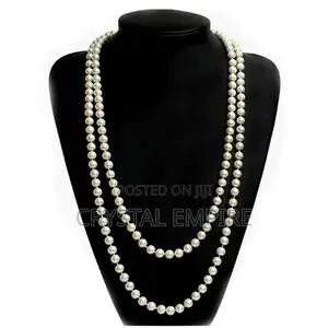 Plain Long Pearl Necklace