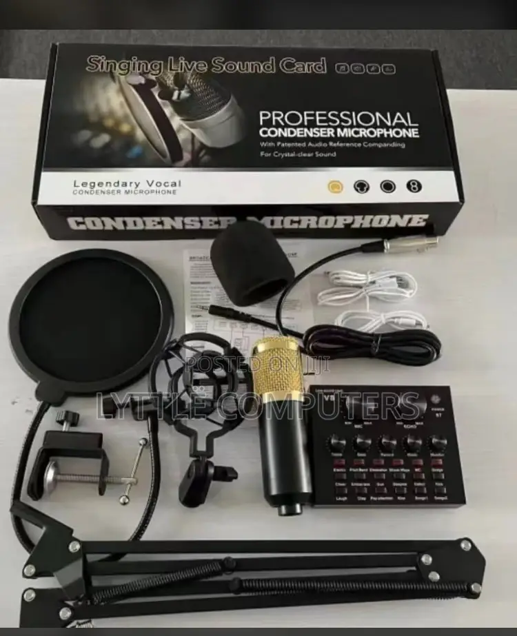 V8 Sound Card/Condenser Mic