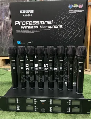 Shure Am-801 8in1 Professional Wireless Microphone
