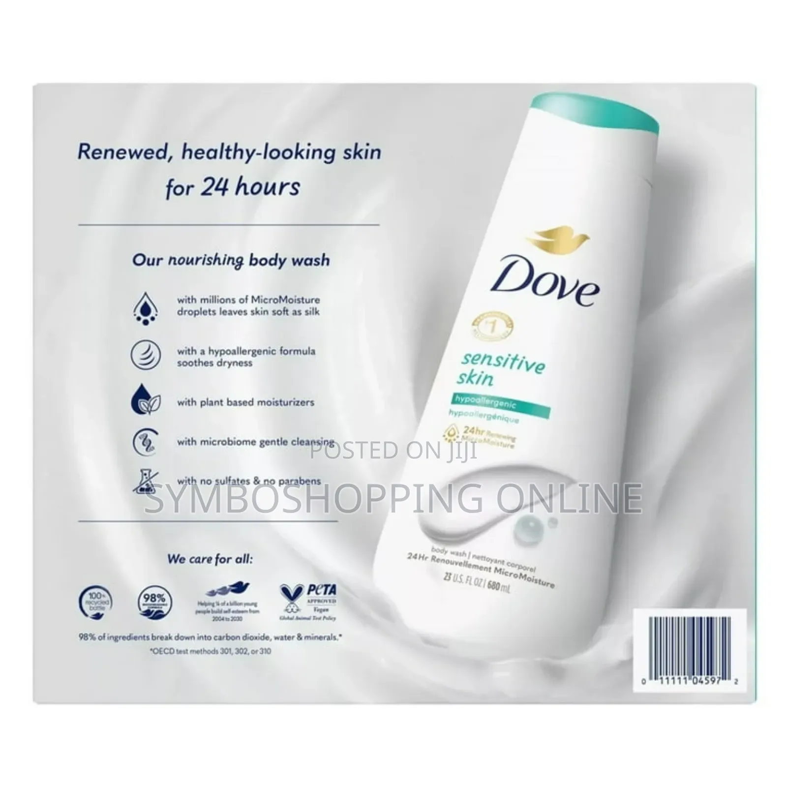 Dove Sensitive Skin Body Wash 2.04l