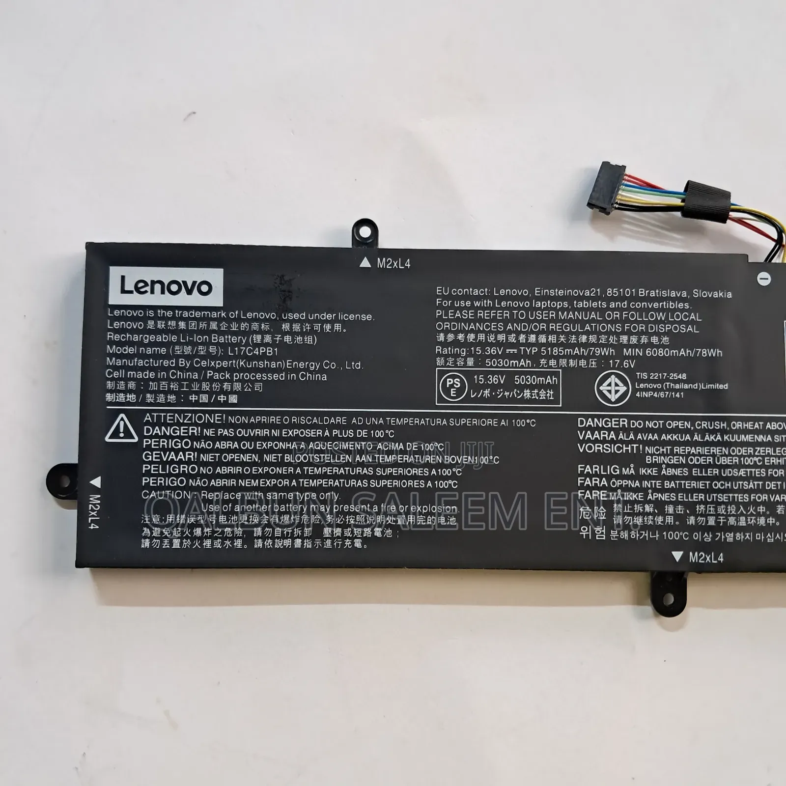 Lenovo L17m4pb1 Laptop Battery For Ideapad 720s-15ikb V73015