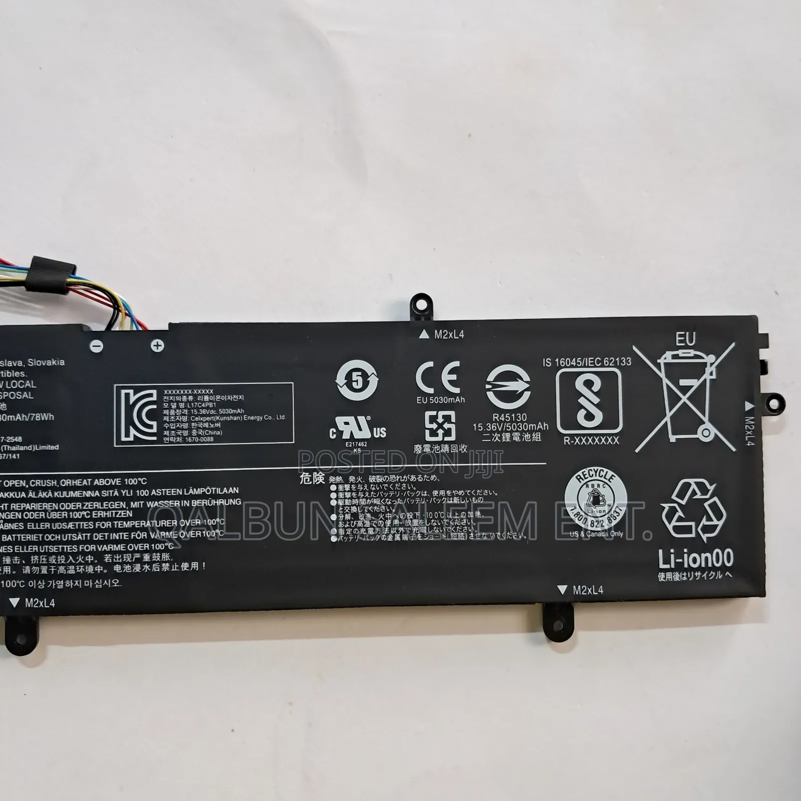 Lenovo L17m4pb1 Laptop Battery For Ideapad 720s-15ikb V73015