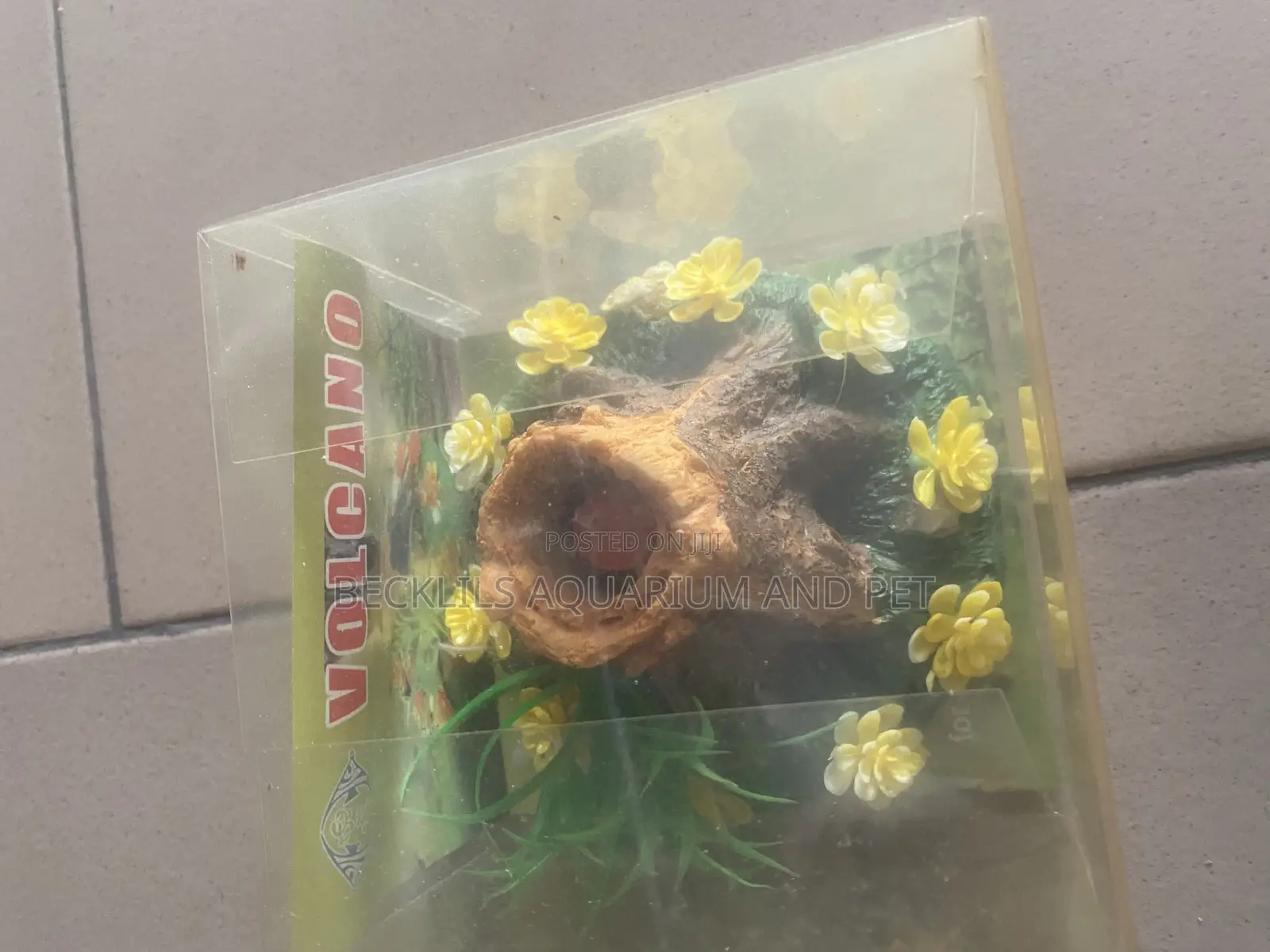 Aquarium Volcano Decor