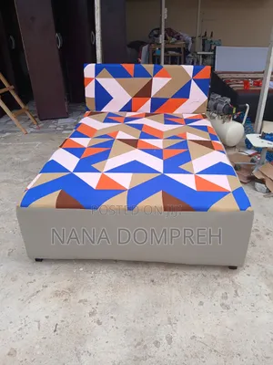 Multi Coloured Double Bed
