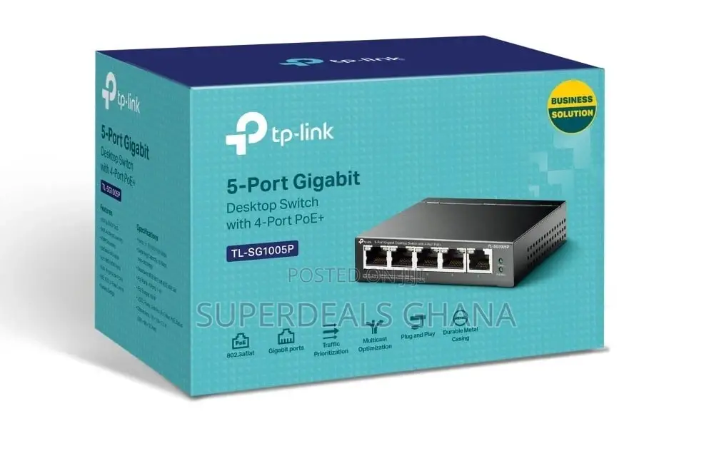 TP-Link Tl-Sg1005p 5-Port Gigabit Poe Switch