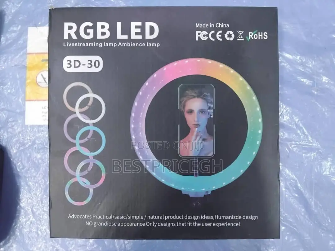RGB Led Live Streaming Lamp 3d-30