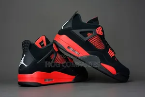 Kids Air Jordan 4 Toddler Red Thunder Sneakers - Fast Delivery in 2hrs