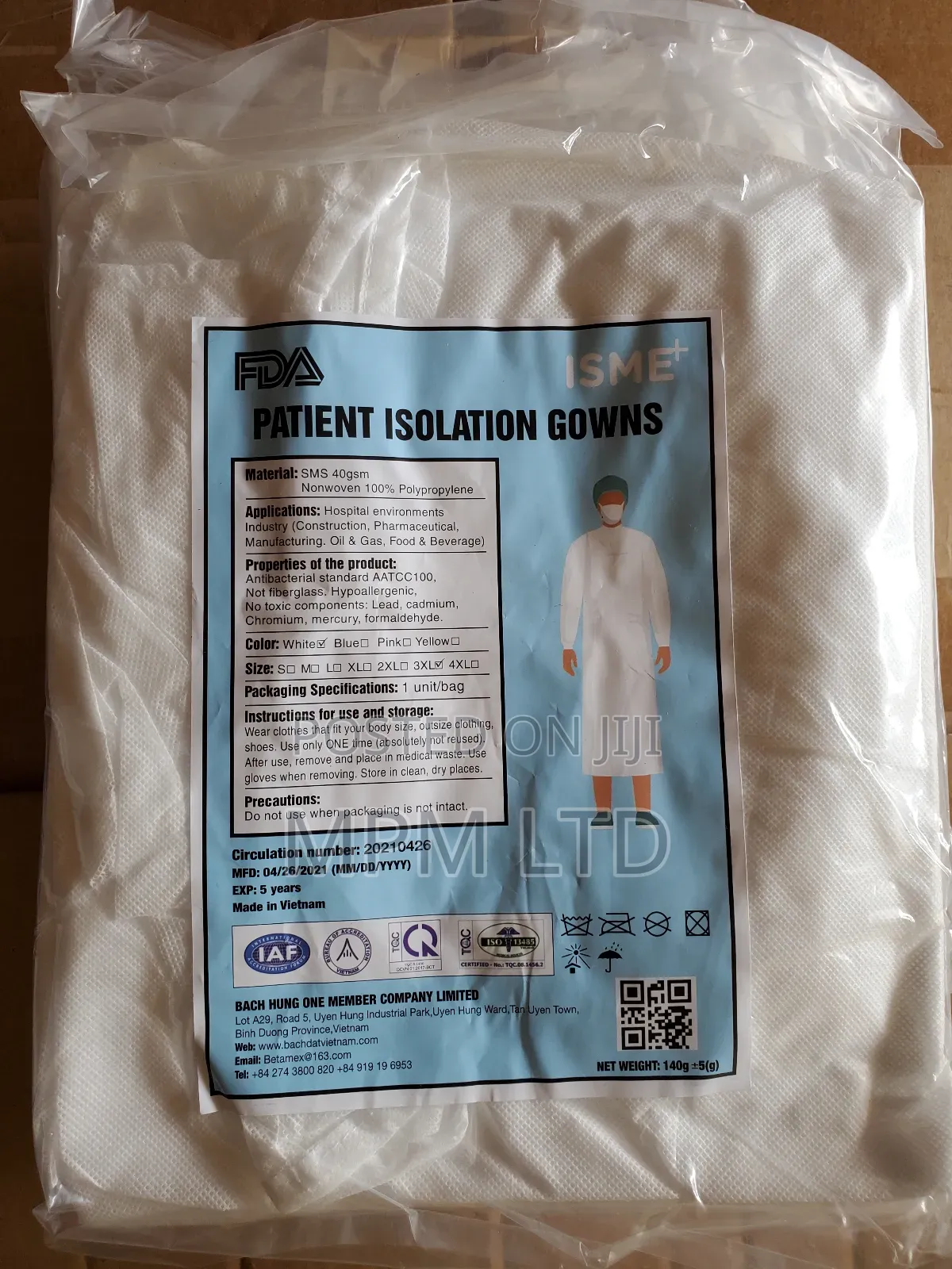 Disposable Patient Isolation Gowns
