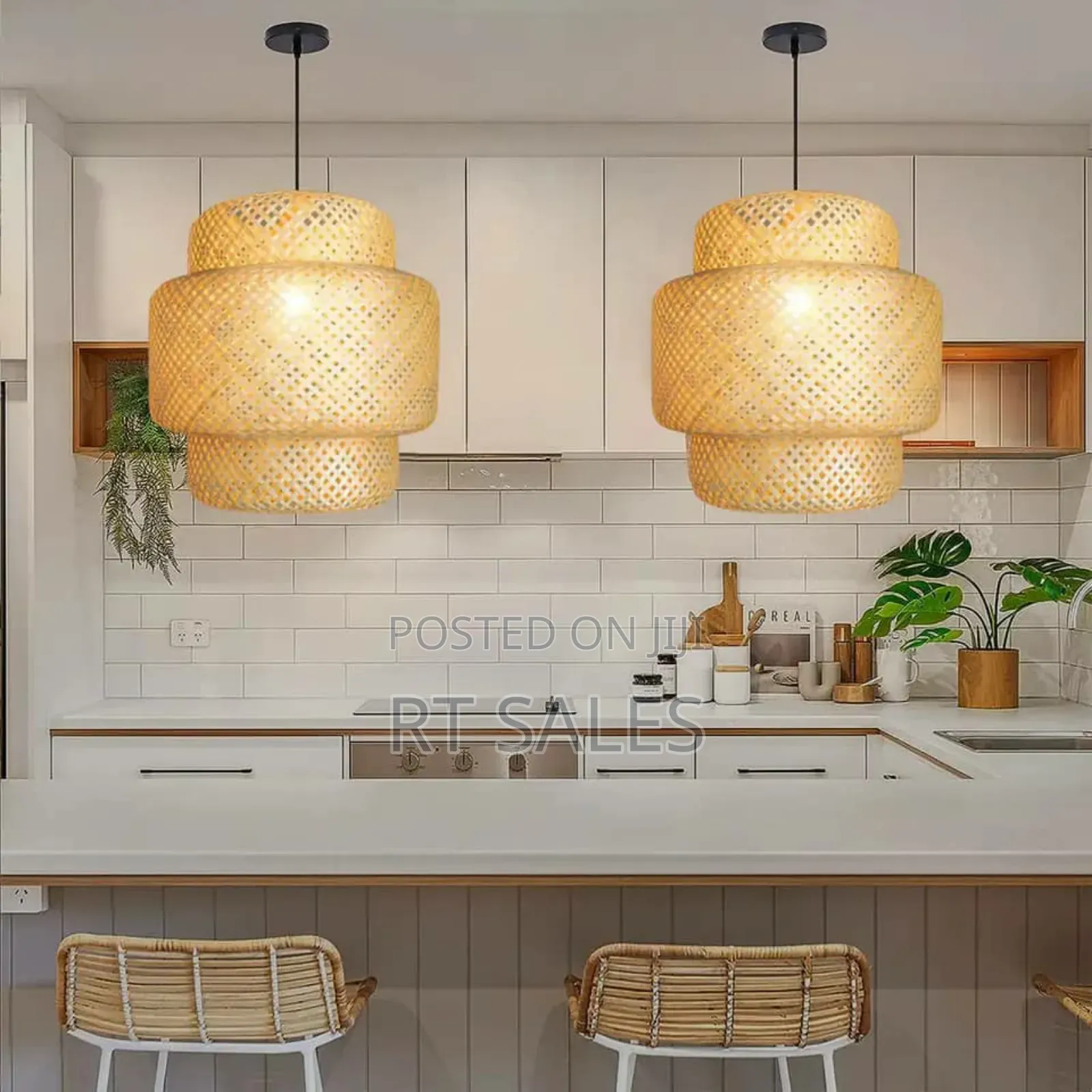 Bamboo Ceiling Single Pendant Lights.