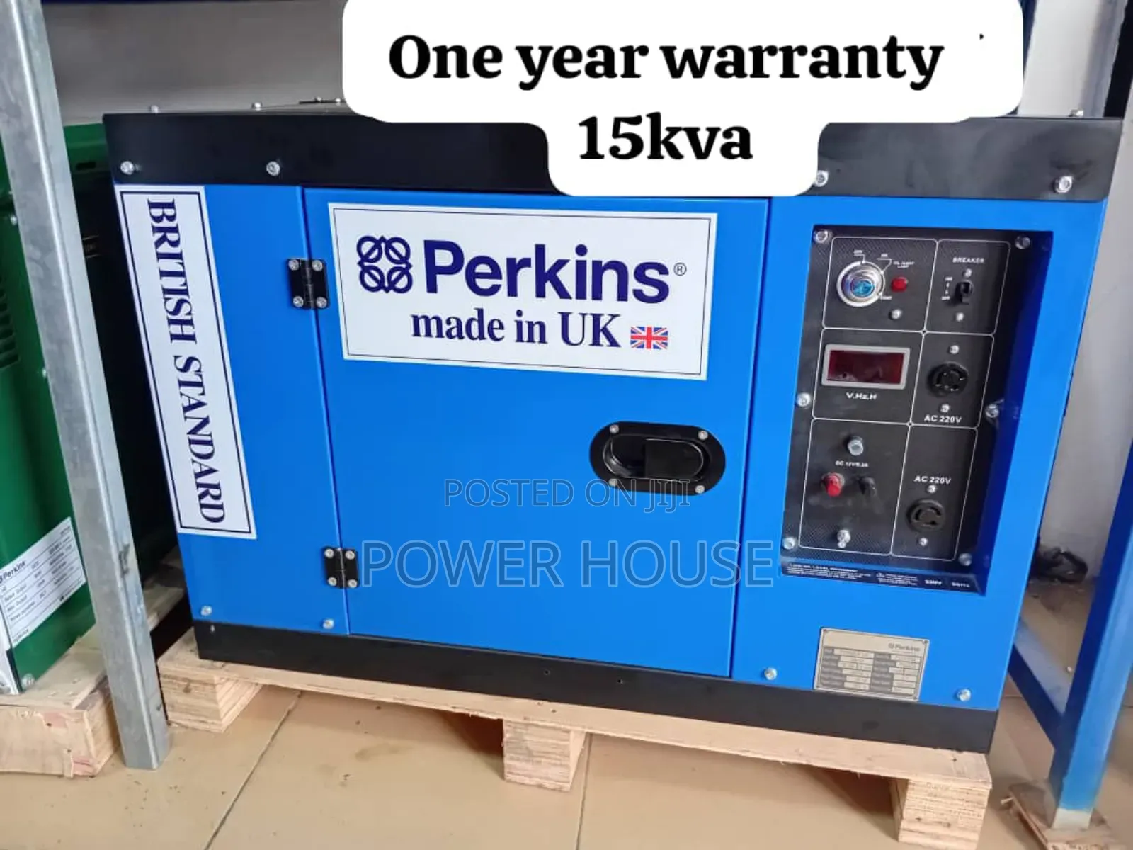 Made in Uk Perkins 15kva 13000watts Diesel Genset Keystart