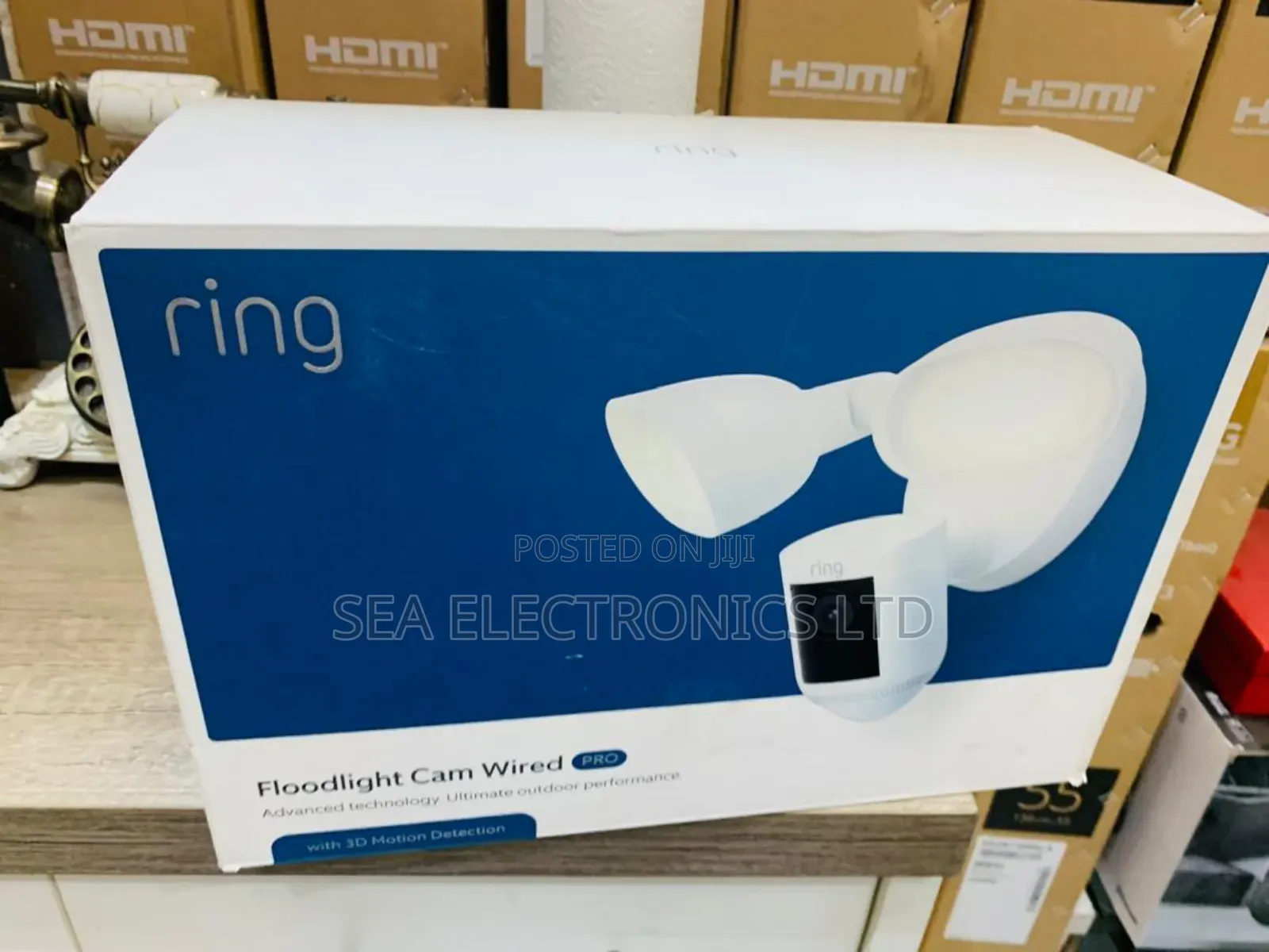 Fast and Clear Cam Wired Pro Ring Floodlight With 3d Motion