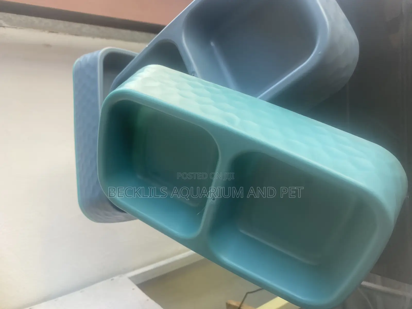 2 in 1 Plastic Dog and Cat Bowls