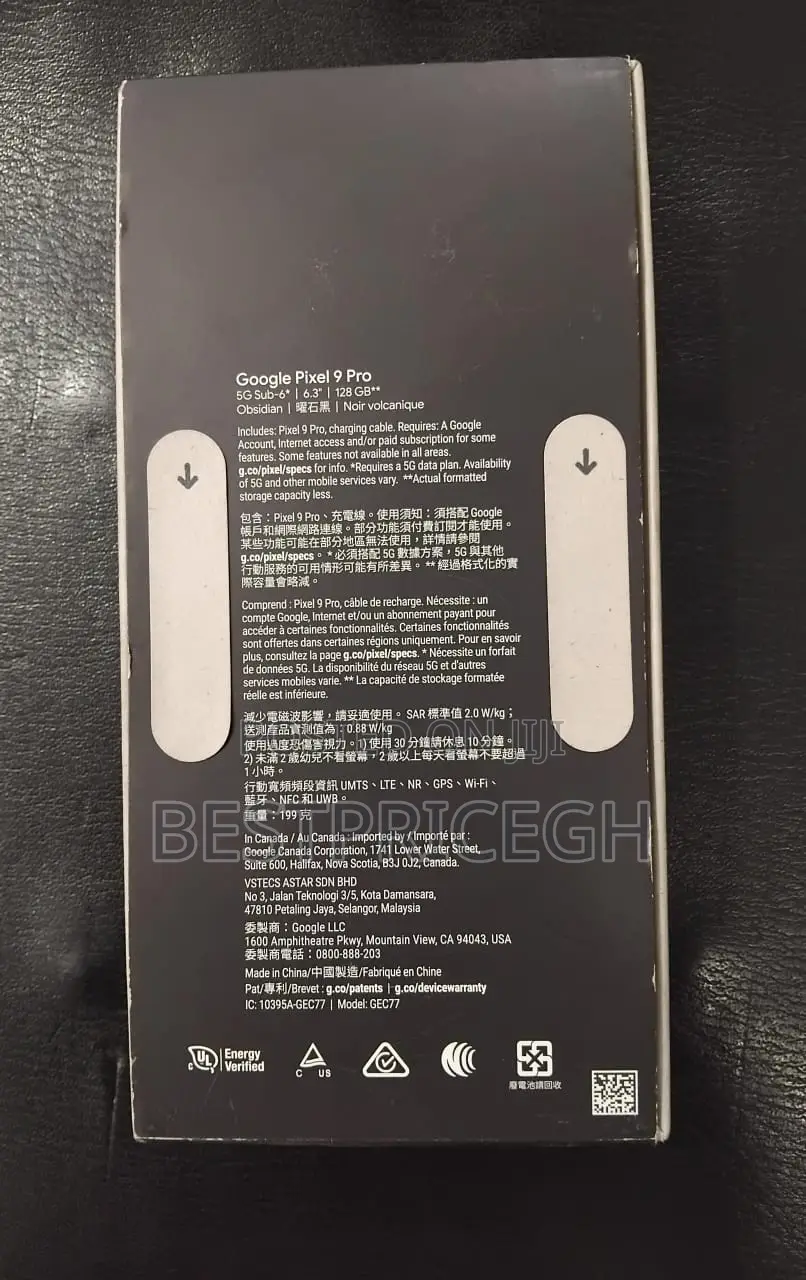 New Google Pixel 9 Pro 128 GB Black