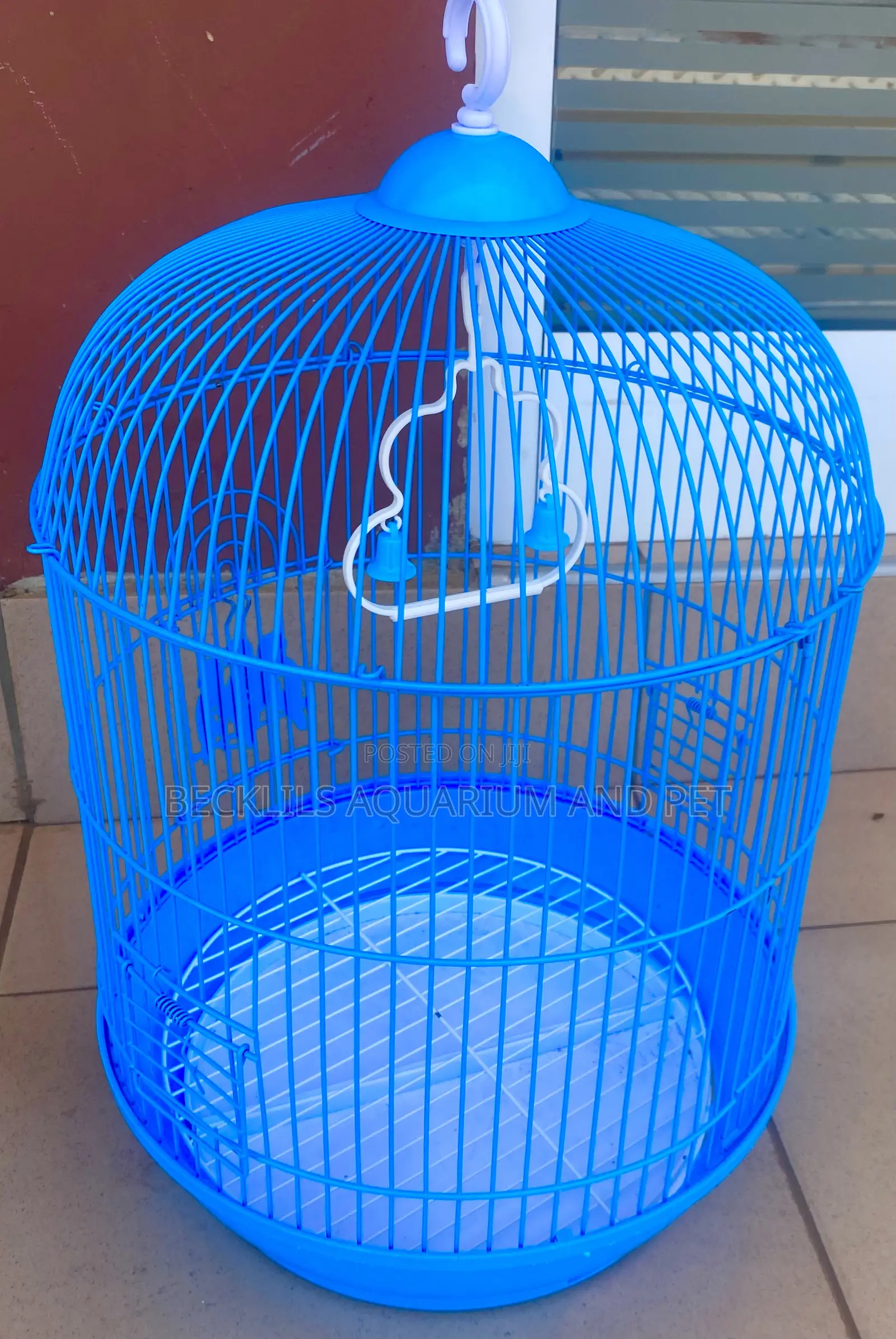 Blue Round Cage for Parrot