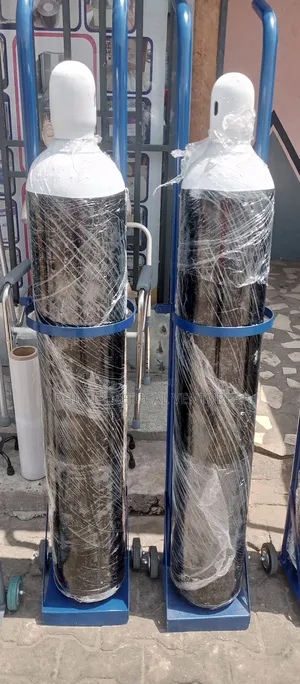 Oxygen Cylinder With Regulator and Trolley (40l)